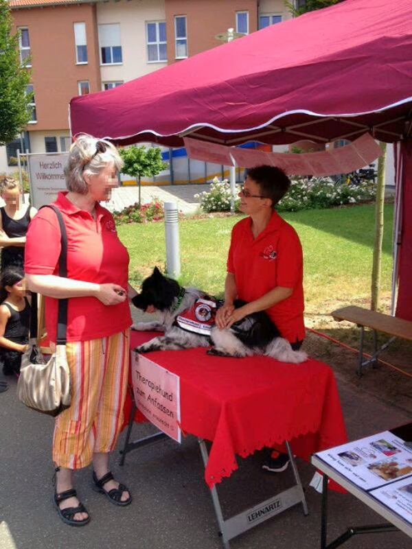 Honamis Vater Linus als Therapiebegleithund